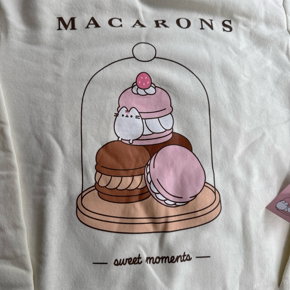 Pusheen Cream Macarons Graphic Sweatshirt - Picture 3 of 5